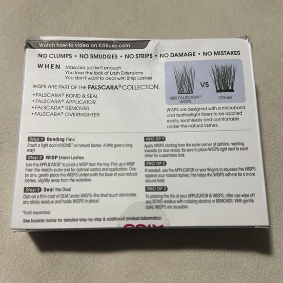 KISS Falscara Lengthening Lash Wisp Extension, Fake Lashes - Picture 2 of 3
